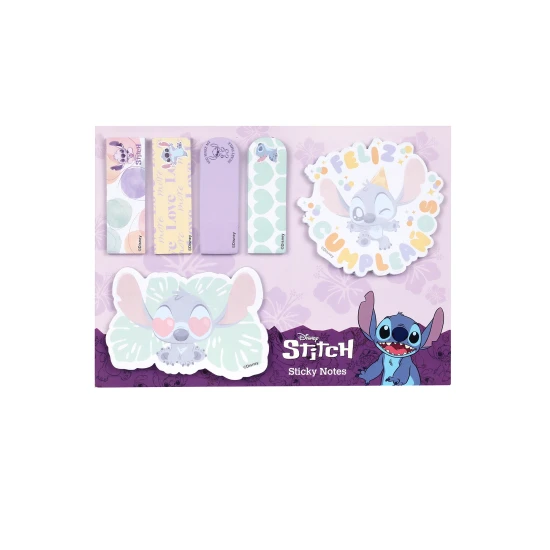 Samolepiace záložky s 3D postavičkou Stitch z Disney, 6 rôznych dizajnov na označovanie strán.