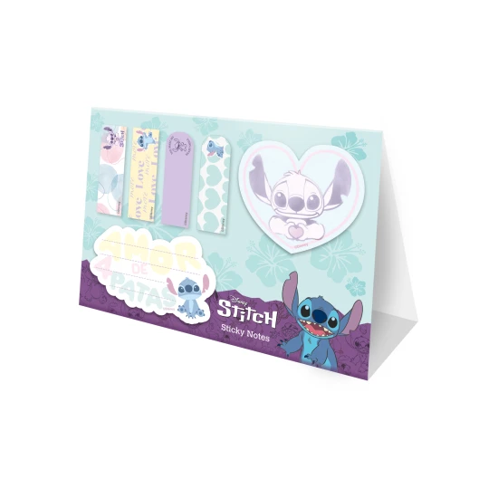Samolepiace záložky s 3D postavičkou Stitch z Disney, 6 rôznych dizajnov na označovanie strán.