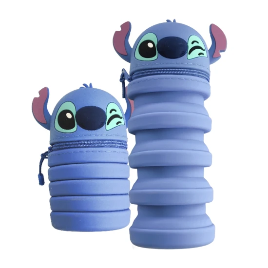 Rozťahovací silikónový peračník Stitch – ideálny do školy