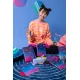 Zápisník Chill vibes A5 Stitch Black – elegantný zápisník s elastickou gumkou pre deti