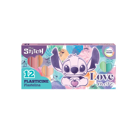 Plastelína Stitch Pastel 12 ks – bezpečná a mäkká plastelína pre deti