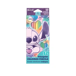 Trojhranné pastelky Stitch Pastel 12 ks