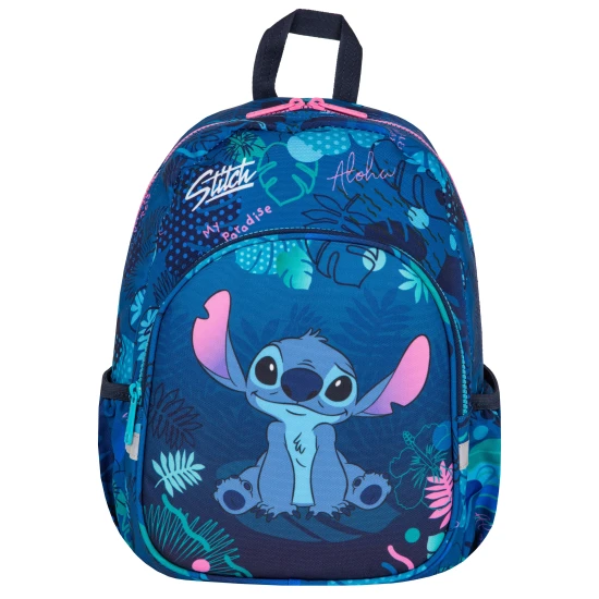 Detský batoh Toby Stitch Blue s polohovateľnými ramennými popruhmi a bezpečnostnou píšťalkou.