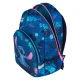 Detský batoh Toby Stitch Blue s polohovateľnými ramennými popruhmi a bezpečnostnou píšťalkou.