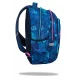 Školská taška Coolpack Prime Stitch Blue s dvoma priehradkami a polstrovanými ramennými popruhmi.