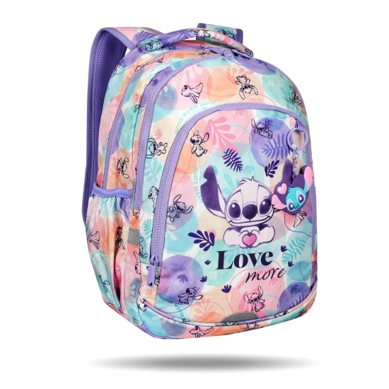Školská taška Coolpack Prime Stitch Pastel s dvoma priehradkami a polstrovanými ramennými popruhmi.