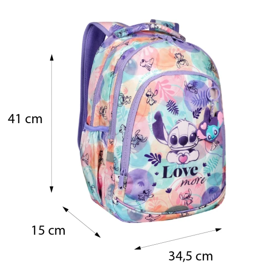 Školská taška Coolpack Prime Stitch Pastel s dvoma priehradkami a polstrovanými ramennými popruhmi.