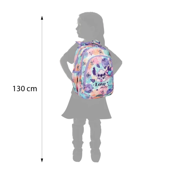 Školská taška Coolpack Prime Stitch Pastel s dvoma priehradkami a polstrovanými ramennými popruhmi.