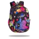 Školská taška Coolpack Prime Stitch Black s dvoma priehradkami a polstrovanými ramennými popruhmi.