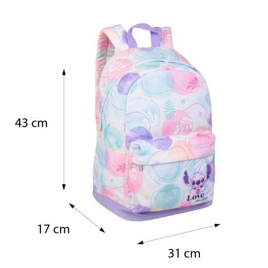 Detský batoh CoolPack Stitch Pastel 43 cm – školský batoh s motívom Stitch v pastelových farbách