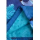 Športový vak Stitch Blue s ilustráciou Stitcha, pastelové farby a dvojité šnúrky na nosenie