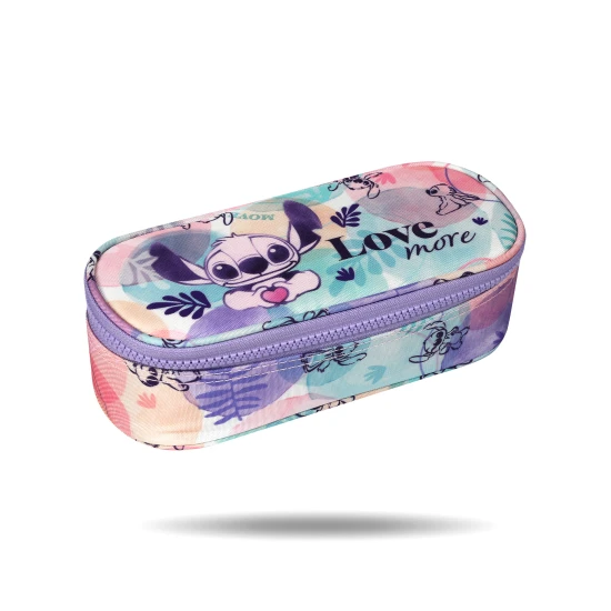 Peračník Campus Stitch Pastel – praktický organizér s gumičkami na písacie potreby a sieťovým vreckom na zips.