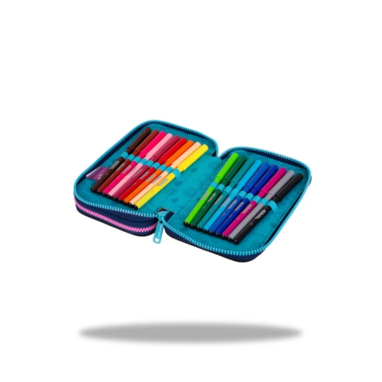 Dvojposchodový peračník s vybavením – Stitch Blue pre školákov