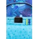 Školská taška Jack na kolieskach Stitch Blue s dvoma priestrannými komorami a reflexnými prvkami pre detskú bezpečnosť.