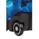 Školská taška Jack na kolieskach Stitch Blue s dvoma priestrannými komorami a reflexnými prvkami pre detskú bezpečnosť.