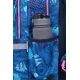 Školská taška Rider 43 cm Stitch Blue s priestrannými komorami, vreckom na notebook a vreckom na fľašu na pitie.