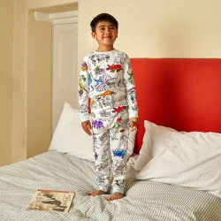 Pyžamo na vyfarbenie Dino Vymaľuj a oper 4-5 rokov