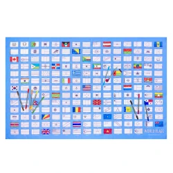 Obrus na vyfarbenie World flags Vymaľuj a oper