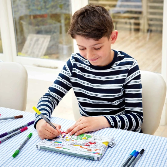 Peračník Working wheels na vyfarbovanie s fixkami eatsleepdoodle