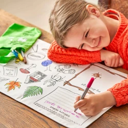 Prestieranie na vyfarbenie Woodland Vymaľuj a oper