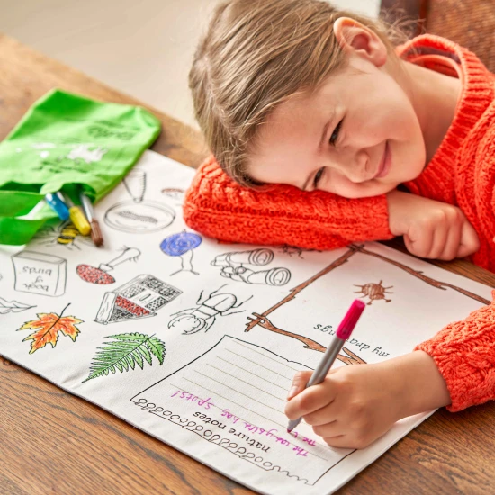 Prestieranie na vyfarbovanie Woodland s fixkami eatsleepdoodle