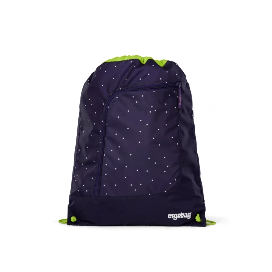 Športový vak Heaven reflexný Ergobag, praktický doplnok ku školskému batohu, ideálny na prenos športového oblečenia a obuvi, vyrobený z recyklovaných PET fliaš.