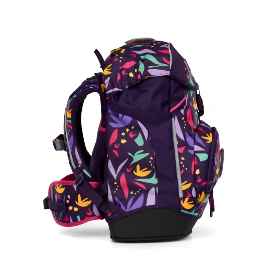 Školská taška Ergobag Prime Jungle pre deti, rastúci batoh s ekologickými materiálmi, ergonomickým dizajnom a reflexnými prvkami pre maximálne pohodlie a bezpečnosť.