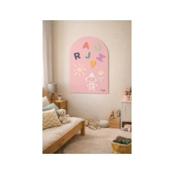 MagneKids Magnetická nástenná tabuľa Oblúk Staroružová 95 x 60 cm