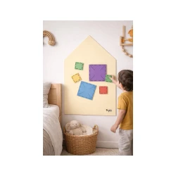 MagneKids Magnetická nástenná tabuľa Domček Piesková 70 x 44 cm