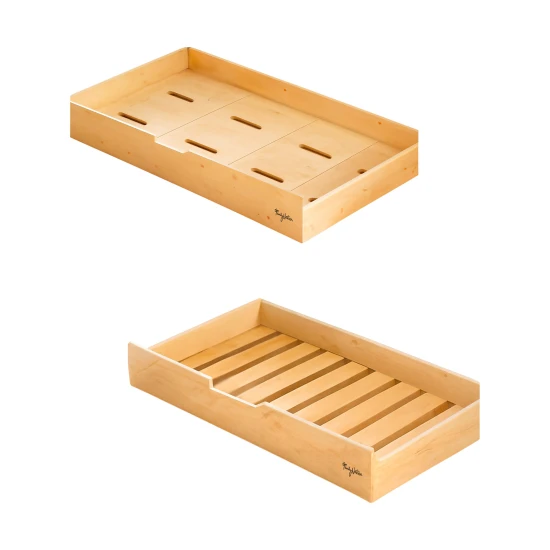 Evi Montessori Výsuvná posteľ a zásuvka pre postele 200 x 90 cm – Family Nation FN-MONT-EVI200-CASS1