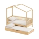 Evi Montessori Výsuvná posteľ a zásuvka pre postele 200 x 90 cm – Family Nation FN-MONT-EVI200-CASS1