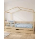 Evi Montessori Výsuvná posteľ a zásuvka pre postele 200 x 90 cm – Family Nation FN-MONT-EVI200-CASS1