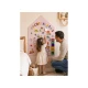 MagneKids Magnetická nástenná tabuľa Domček Staroružová 70 x 44 cm – Family Nation FN-MONT-MKIDS-H70-DPIN