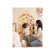 MagneKids Magnetická nástenná tabuľa Domček Piesková 70 x 44 cm – Family Nation FN-MONT-MKIDS-H70-SAND