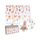 Montessori Skladacia hracia podložka 2 v 1 Animal Friends 180 x 150 cm – Family Nation FN-MONT-TAPF-AN