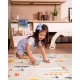 Montessori Skladacia hracia podložka 2 v 1 Dino Friends 180 x 150 cm – Family Nation FN-MONT-TAPF-DI