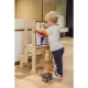 Montessori Učiaca vežička 3 v 1 Prírodná s magnetickou tabuľou – Family Nation FN-MONT-TORMAG-NA