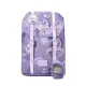Ľahučká školská taška Retro Unicorn Purple skvelo sedí na chrbte malého študenta.
