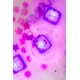 Glo Pals Senzorické svietiace kocky Lumi svietiace kocky do vane pre deti, rozžiarené vo vode.