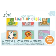 Senzorické svietiace kocky do vody ZOO