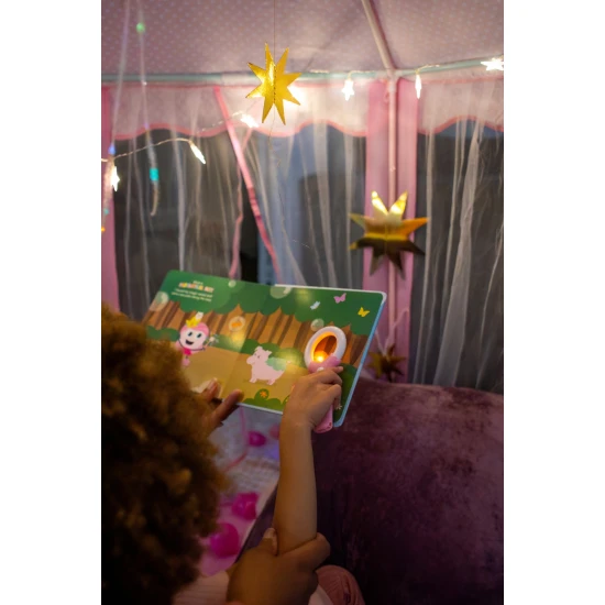 Interaktívna svietiaca kniha Light-Up Library Princezná Ida a jej stratená čarovná palička