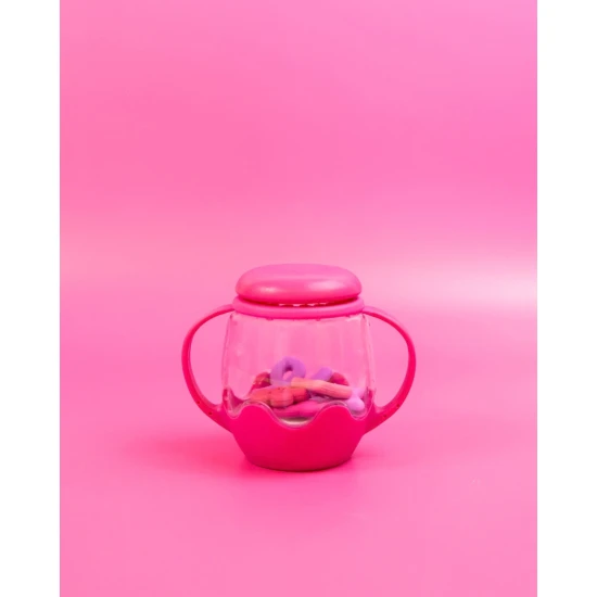 Darčeková sada Senzorická mini fľaša s gélovými doplnkami Pink