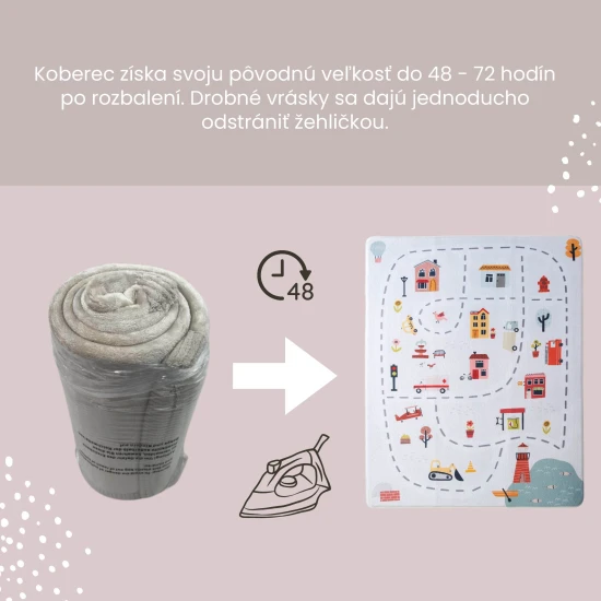 Detský koberec City pre bezpečné a pohodlné hranie.