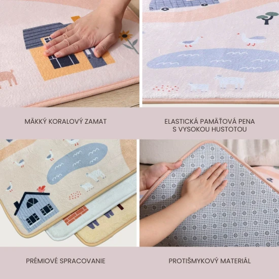 Detský koberec City pre bezpečné a pohodlné hranie.