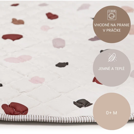 Štýlová a praktická podložka na hranie doma aj vonku.