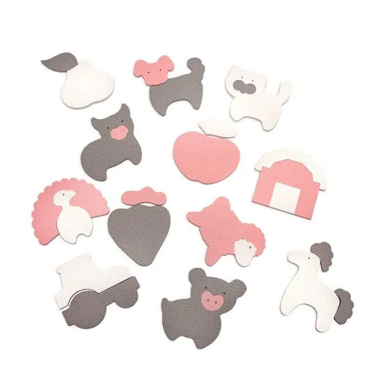 Hracia podložka Puzzle Farma – detská penová podložka s puzzle zvieratkami a okrajovými dielmi pre bezpečnú a kreatívnu hru.