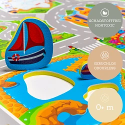 Hracia podložka Puzzle Vacation 1.2 x 1.2 m