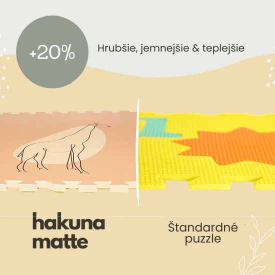 Hravá a pohodlná puzzle podložka na hranie a lezenie.