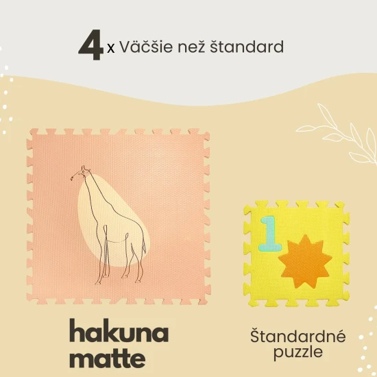 Hravá a pohodlná puzzle podložka na hranie a lezenie.