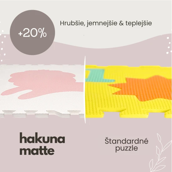 Hravá a pohodlná puzzle podložka na hranie a lezenie.